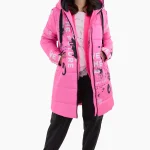 Steppjacke im Graffiti Stil, neonpink | neonpink | 1 | 31330 810.1