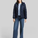 Lightweight Steppjacke mit Kapuze in blau von Tom Tailor