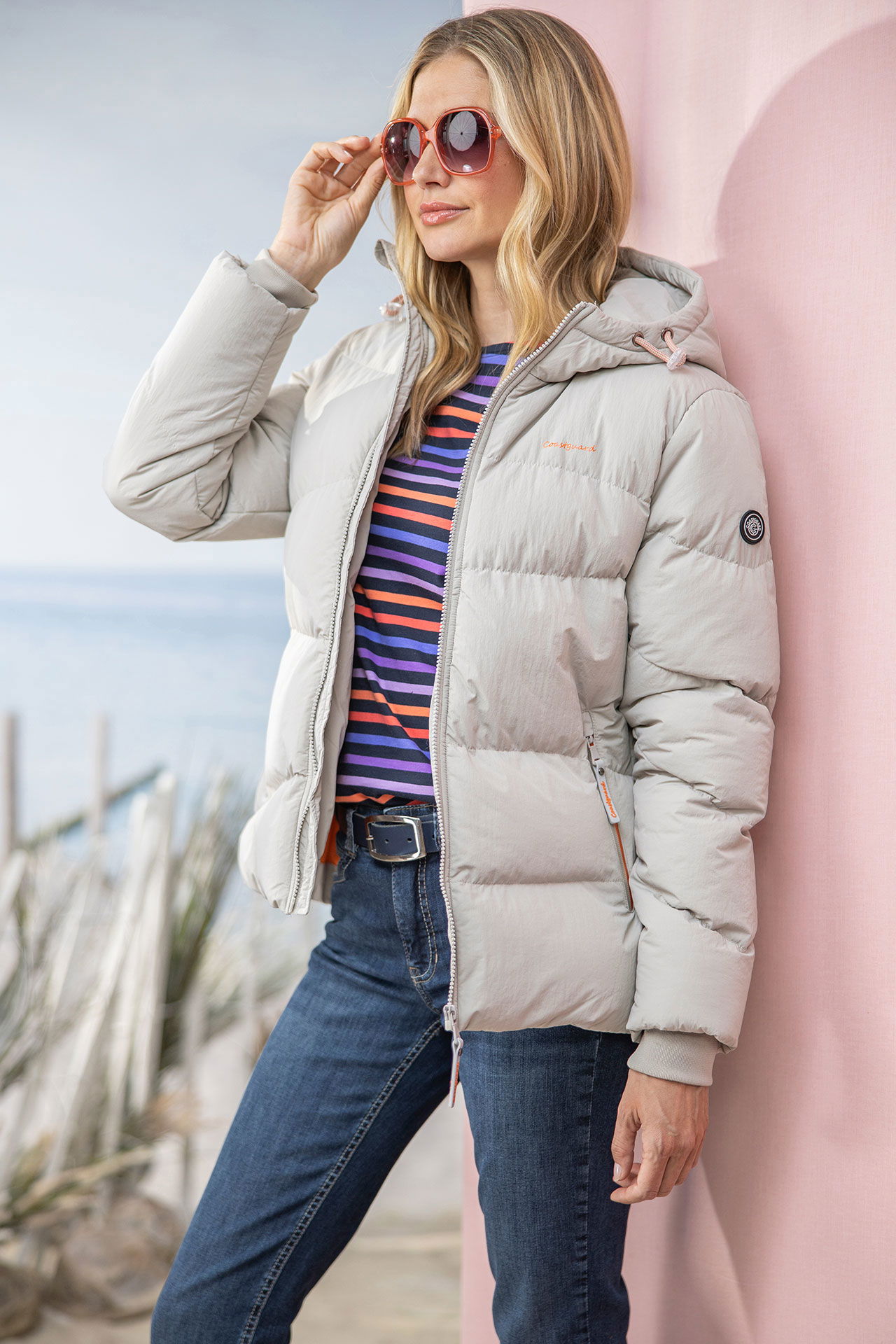 steppjacke-damen-131ahl-1.jpg Damen Kapuzen Steppjacke | beige | Damen: 42 | 479530 D 42 – Bild 1