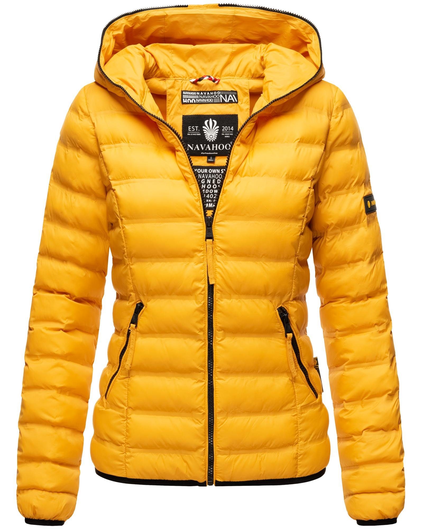 steppjacke-damen-834rcw-1.jpg Navahoo Steppjacke Neevia modische Damen Übergangsjacke mit Kapuze – Bild 1