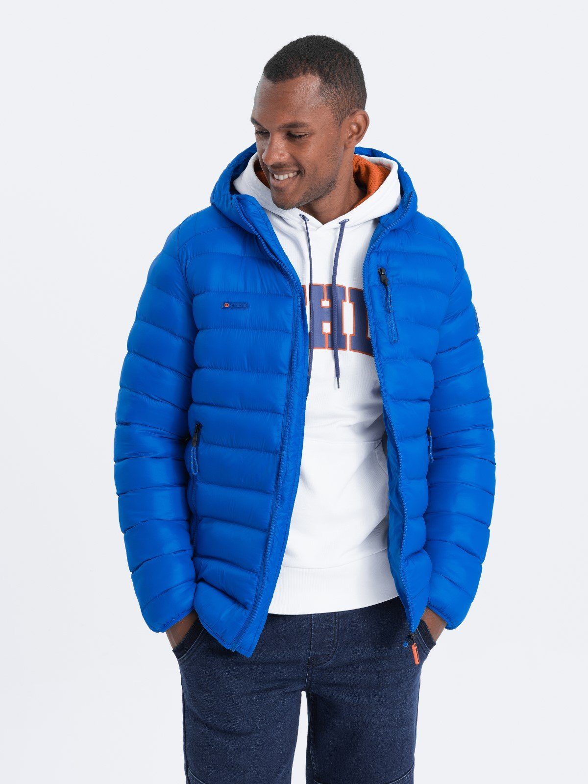 steppjacke-herren-604zkc-1.jpg OMBRE Steppjacke Herren Steppjacke mit Kapuze blau V1 C549 M – Bild 1