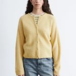 Strickjacke aus Alpaka Mix Pastellgelb & Other Stories DE