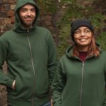 päfjes Basic Zipper Fair gehandelter Unisex Sweatjacke / Kapuzenpulli Grün