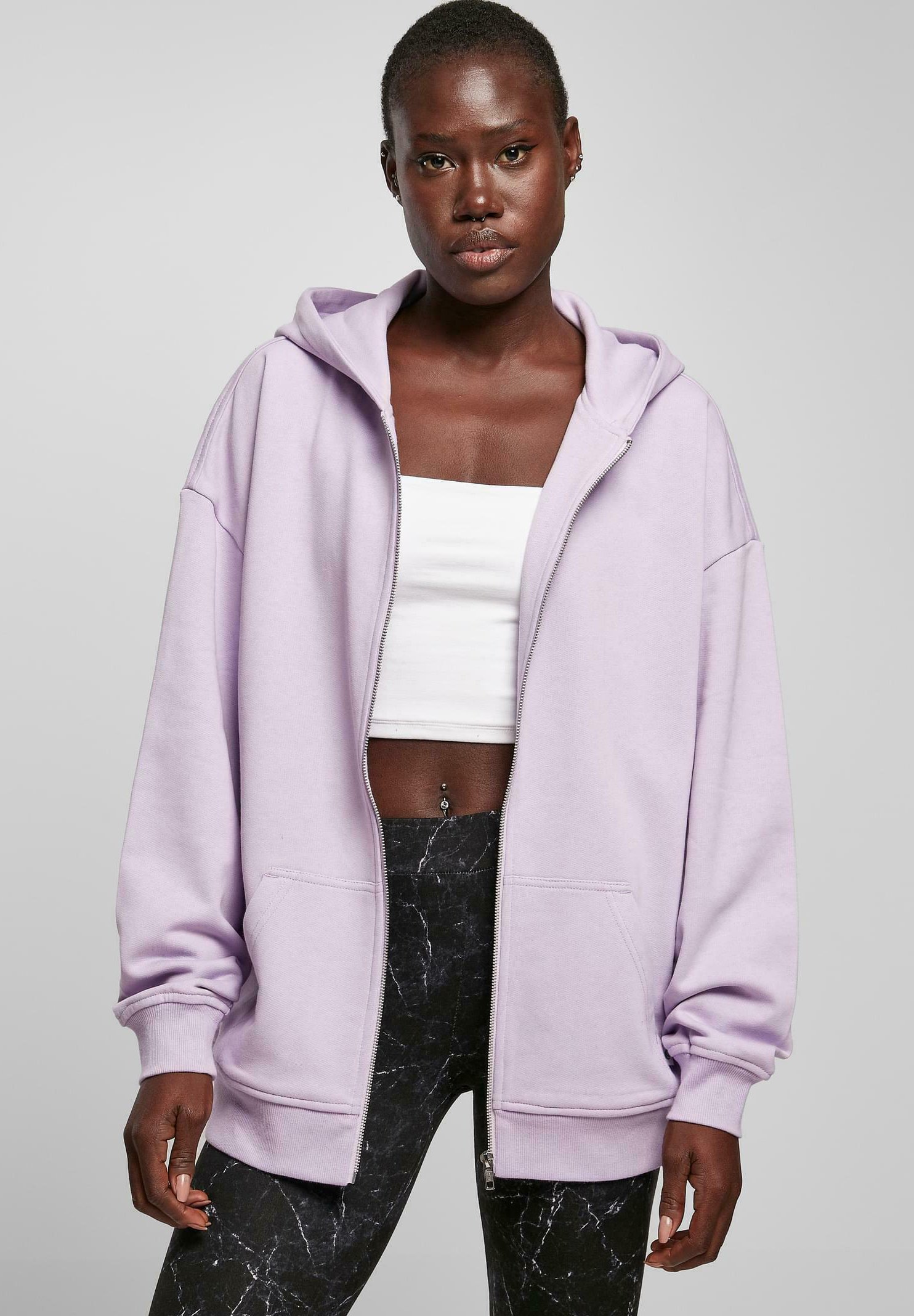 sweatjacke-870iwz-1.jpg Kapuzenpullover Lange Sweatjacke Damen Lange Sweatjacken Für Damen Kaufen ZALANDO – Bild 1