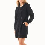 Zippjacke, Reißverschlussjacke für Damen, Damenjacke aus Bio Wolle, Wolljacke langarm, Frauenjacke mit Kapuze, Kapuzenjacke für Frauen, Soft Touch, Women's Hooded Dress Jacket black von Organication ansehen und kaufen bei Stadelmann Natur