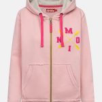 Moin X Damen Coral Blush Rosa Sweatjacke Zip Hoodie GOTS