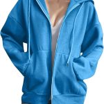 Sweatjacke Damen, Kapuzenjacke Sweatjacke Damen Große Größen Langarm Kapuzenjacke Einfarbig Zip Casual Lose Hoodie Herbst Winter Thermojacke Damen College Jacke Mädchen : Amazon.de: Fashion