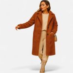 Langer Teddy Mantel Damen Kuscheliger Wintermantel – Zwei Mode