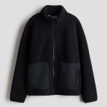 Teddyjacke Jacken Bei H Und M H&m Schwarze Teddy Fleece Jacke Teddy Reitjacke Damen Teddy