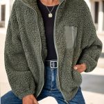 tenggongchi elegante richtungs reißverschluss teddyjacke Temu Germany