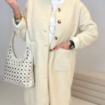 Teddymantel in Creme | Damen OS 36 42 | Levelone – Levelone GmbH & Co. KG