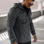 Herren Übergangsjacke Dunkelgrau OZONEE JS/27B6523/5Z