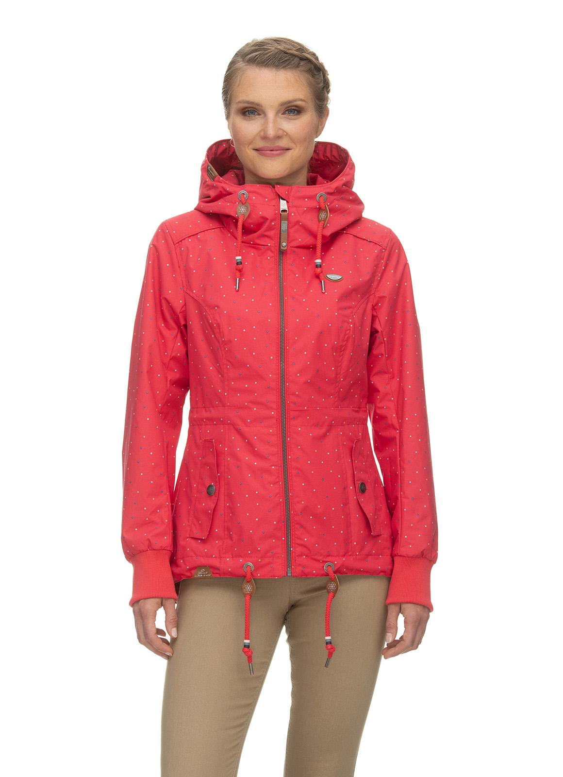 uebergangsjacke-701dcw.jpg Ragwear Übergangsjacke Dankka Dots rot – Bild 1