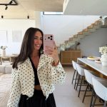Übergangsjacke Damen Weiß mit Punkten | Lisa's Boutique