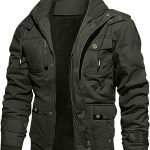 TDEOK Kapuzenjacke Herren Baumwolle: Freizeitjacke Übergangsjacke Mit Mehreren Taschen Softshelljacke Mit Abnehmbarer Kapuze Bequeme Sportjacke ...