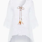 Bluse mit Crochet, weiss silber | weiss silber | 2 | 29268 410.2