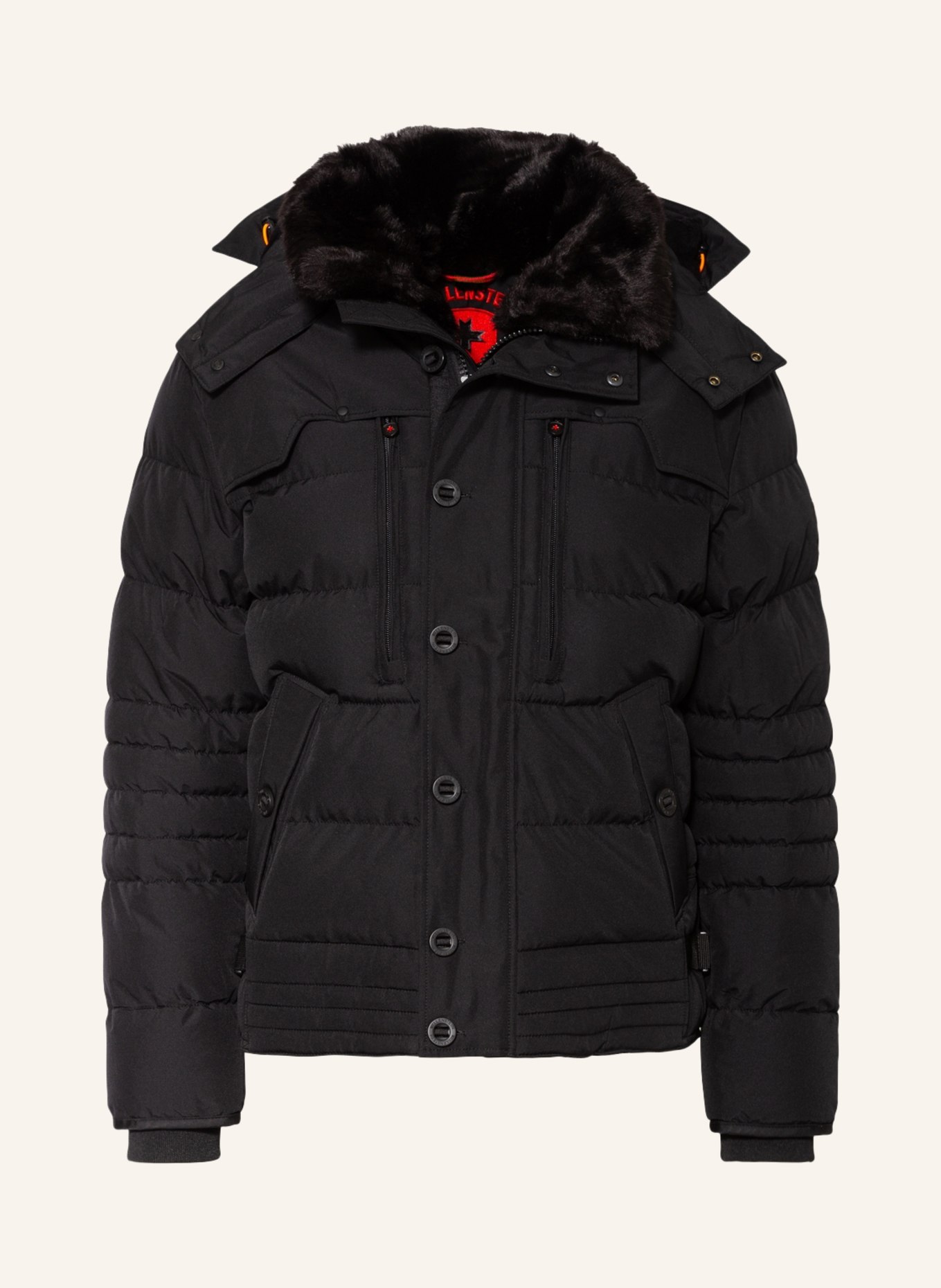 wellensteyn-jacke-085dbx-1.jpg WELLENSTEYN Steppjacke STARSTREAM mit abnehmbarer Kapuze und Kunstfellbesatz in schwarz – Bild 1