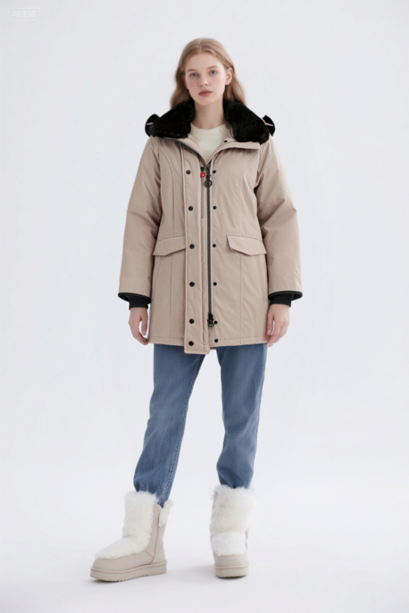 wellensteyn-jacke-damen-509jci-1.jpg WELLENSTEYN Mantel "Stavanger" Damen beige uni – Bild 1