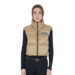 Equestro cropped Weste Damen beige, M