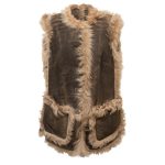 Lammfell Weste Damen "Grizzly", walnuss Meindl Fashion