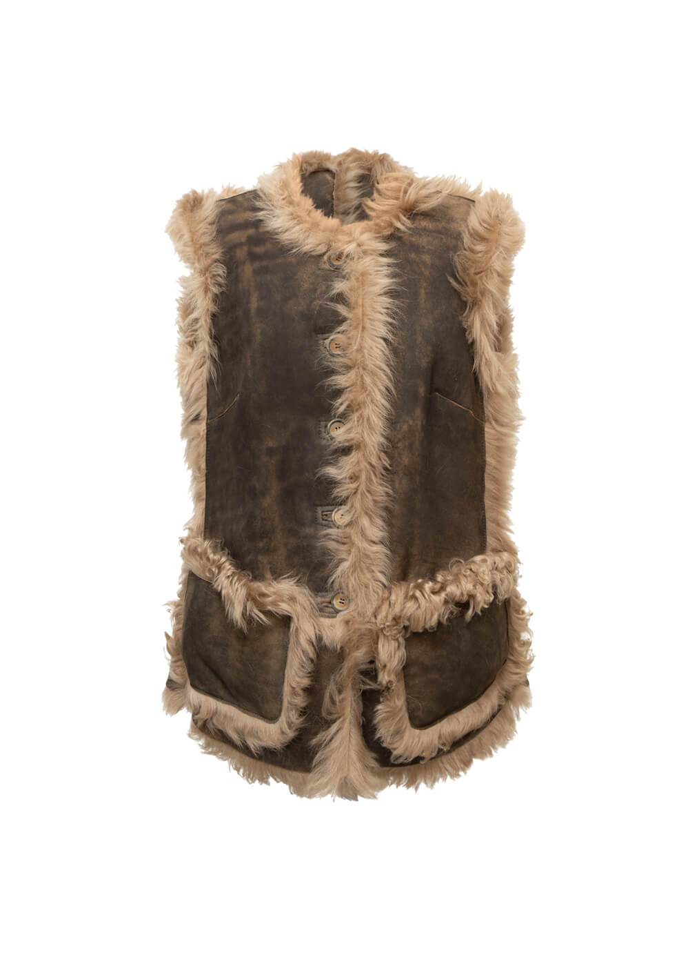 weste-damen-807ksx-1.jpg Lammfell Weste Damen "Grizzly", walnuss Meindl Fashion – Bild 1