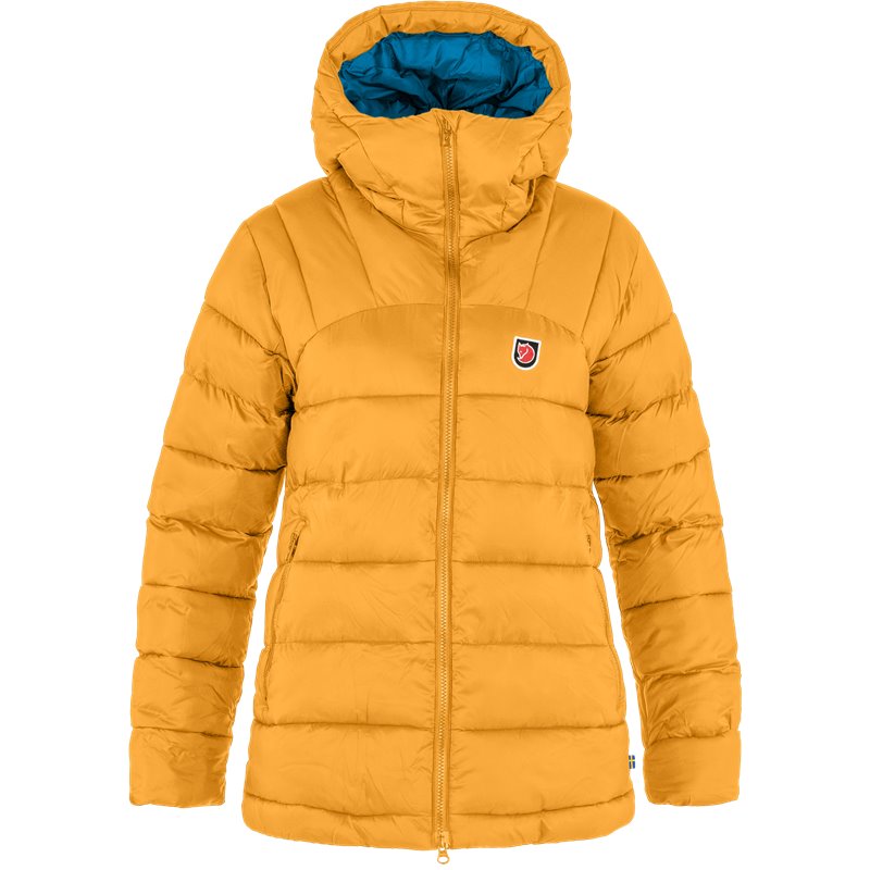 winter-jacken-damen-550mpm-1.jpg Fjällräven Expedition Mid Winter Jacket Damen Winterjacke mustard yellow un blue – Bild 1