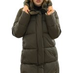 Lange Warme Winterjacke „Ayla" braun Damenjacke mit Wattierung