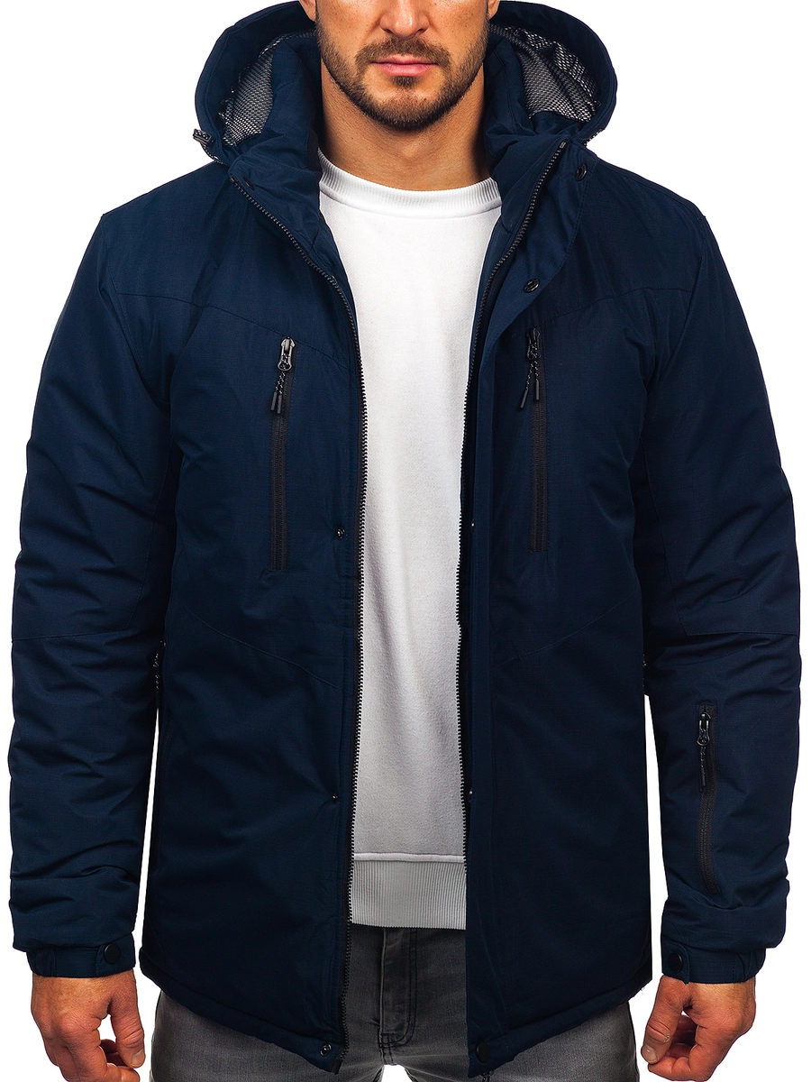 winterjacke-766trc.webp Herren Winterjacke Dunkelblau Bolf 22M320 Bolf.de – Bild 1