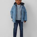 Unisex Winterjacke mit sportiven Details Hellblau | s.Oliver