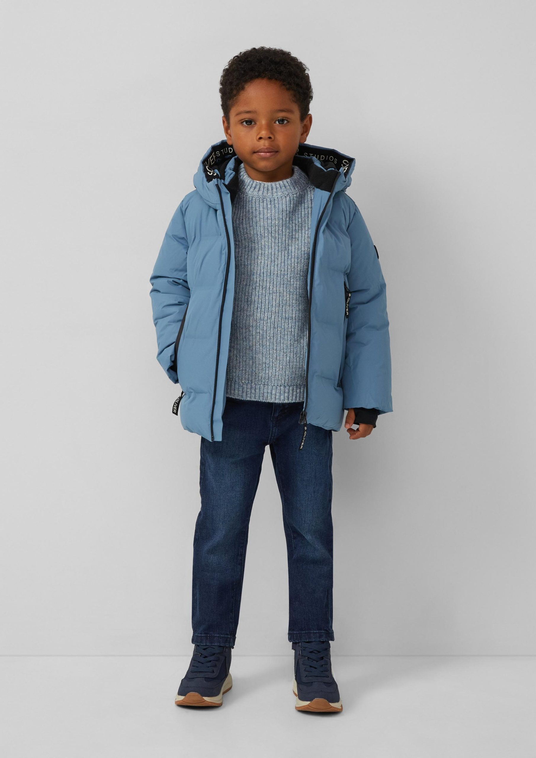 winterjacke-999twj-1.jpg Unisex Winterjacke mit sportiven Details Hellblau | s.Oliver – Bild 1