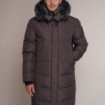 Art 1091 | Winterjacke | Herren | LANG | grau | Alaska | Fuchs | 46, 48, 52, 54, 56, 58. GR
