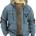 Dicke Winterjacken für Herren, schwere Jacken, Outdoor, dick, warm, Sherpa Futter, Fleece Hoodies, Jacken, Cowboy, 3D Druck, warme Jacke, ...