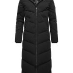 Ragwear Wintermantel Rebelka Extralong wasserdichter Winterparka mit abnehmbarer Kapuze