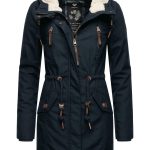 Ragwear ELSIE Wintermantel navy/dunkelblau meliert Zalando