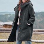 kosopse Wintermantel Damen Wolle Wollmantel Damen Lang Elegant Übergangsmantel Elegant Wolle Steppmantel Winter Große Größen Fleecemantel Lang ...